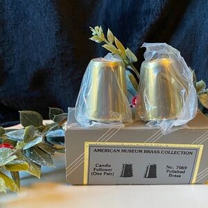 Baldwin Brass Pair of Taper Candle Follower American Museum Brass Collection